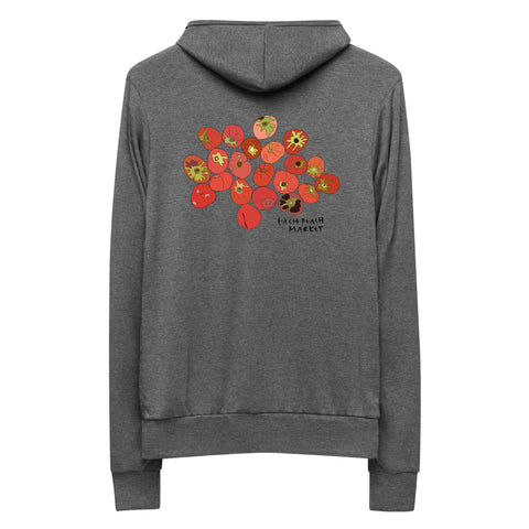 Tomatoes Each Peach Zip Hoodie