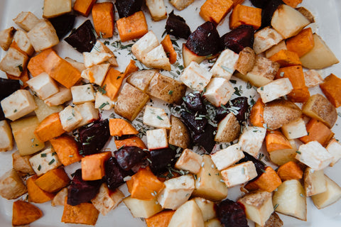 Herbed Roasted Root Vegetables (Vegan)